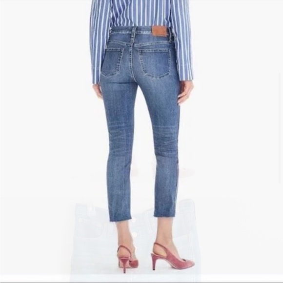 J. Crew Vintage Straight ECO High Rise Exposed Button Front Jeans Size 27 - Picture 4 of 15